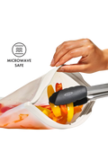 OXO reusable silicone snack bag clear 355ml, imported from the UK