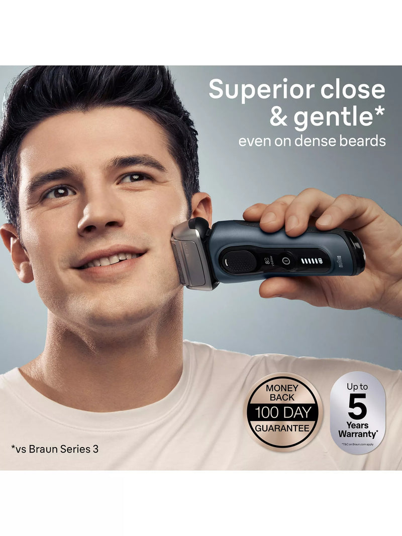 Braun Series 8 grey electric shaver - British product