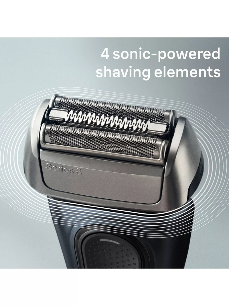 Braun Series 8 grey electric shaver - British product