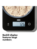 OXO digital kitchen scale glass platform 5kg, imported from the UK