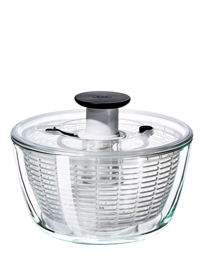 John Lewis OXO Good Grips Glass Salad Spinner- Buy online at McGrocer