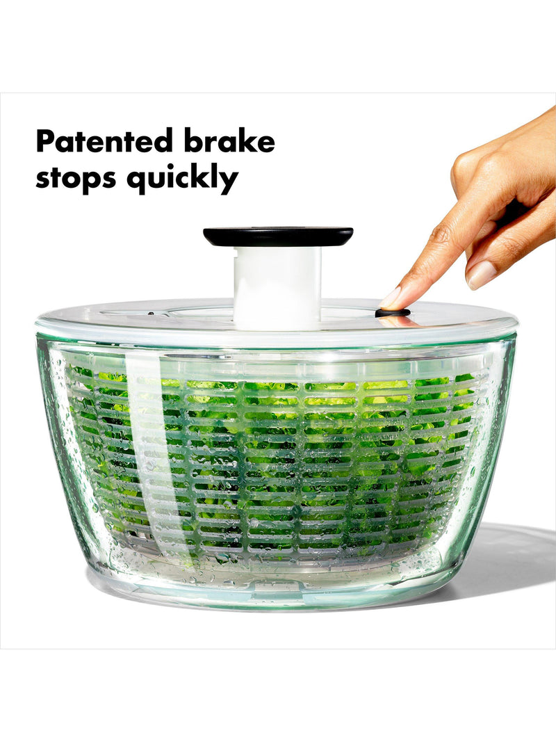 OXO Good Grips glass salad spinner borosilicate bowl, UK version