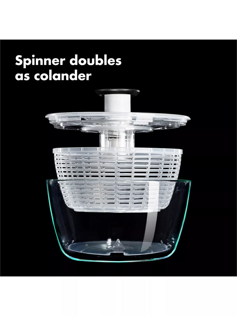 Oxo Good Grips salad spinner with glass basket - British product