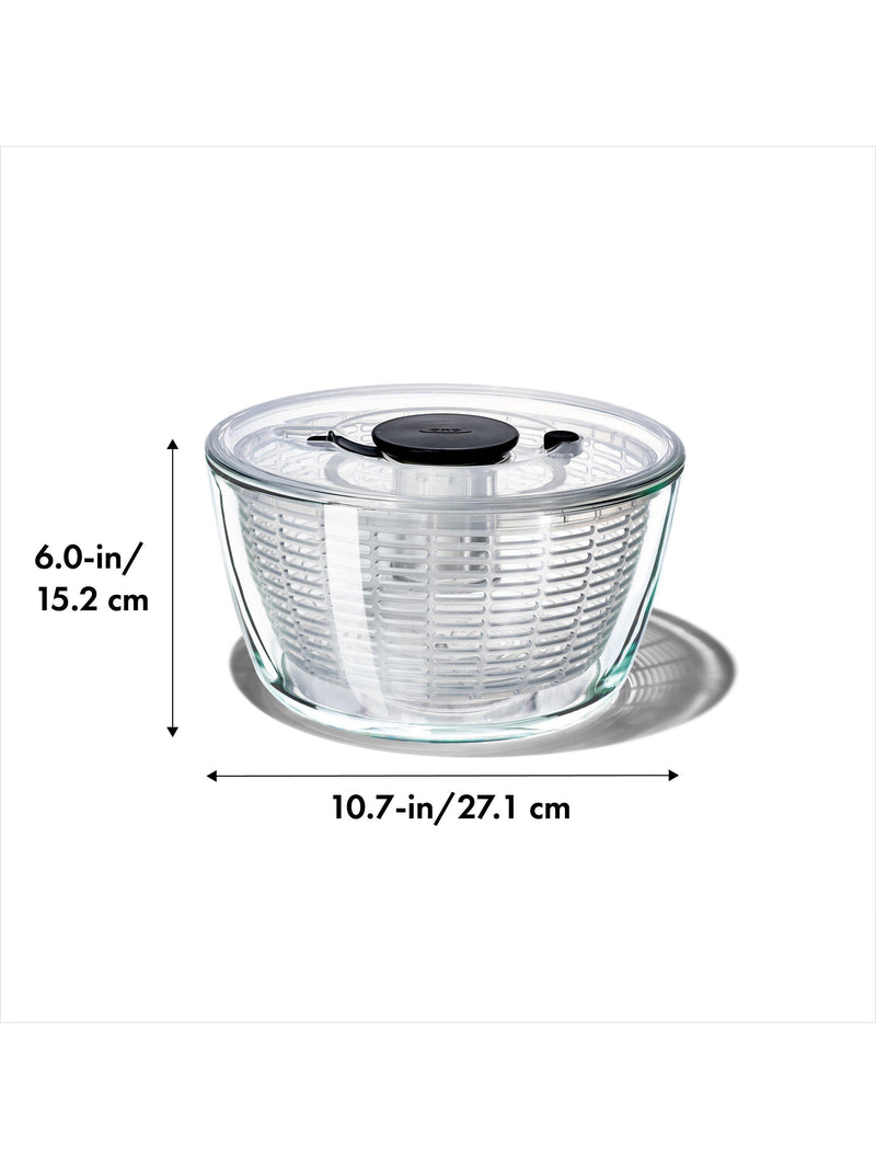 OXO Good Grips glass salad spinner borosilicate bowl, UK version