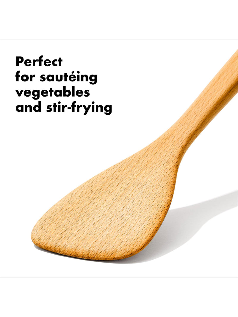 OXO Good Grips beech wood saute spatula, imported from the UK