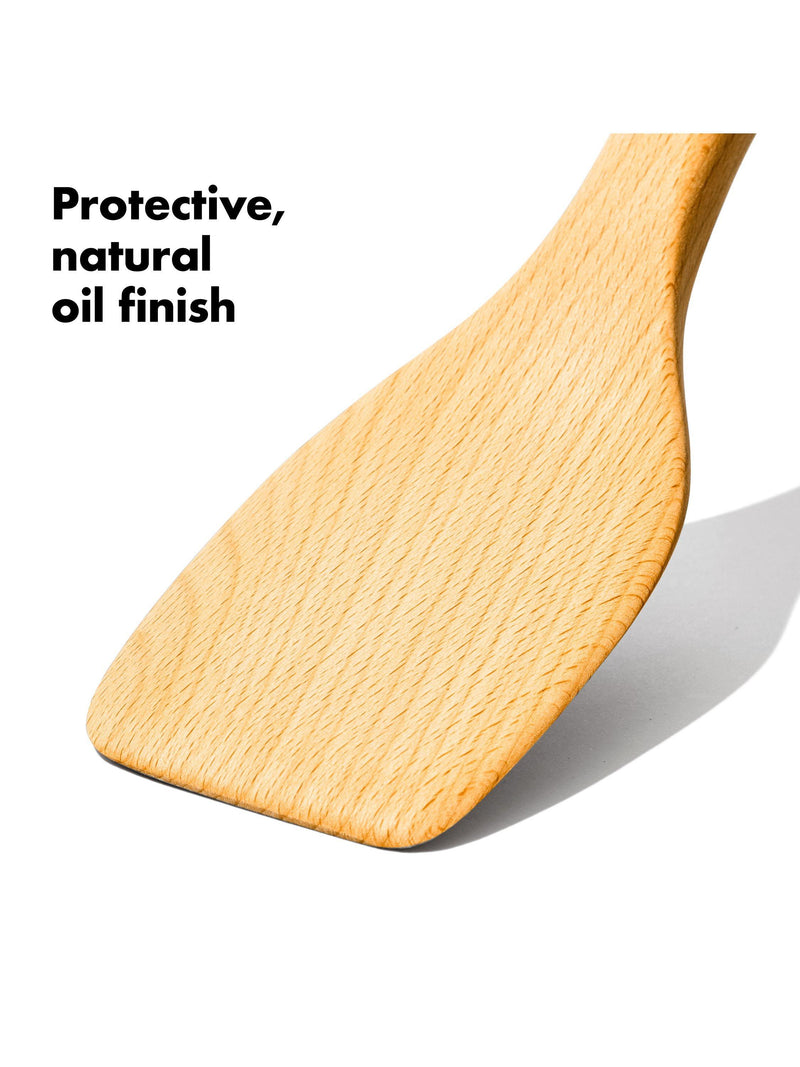 OXO beech wood spatula solid wood turner (British brand)