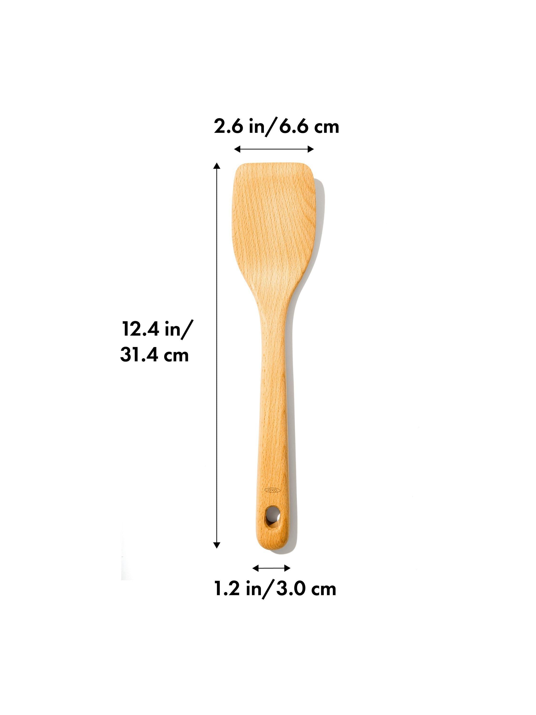 OXO beech wood spatula solid wood turner (British brand)