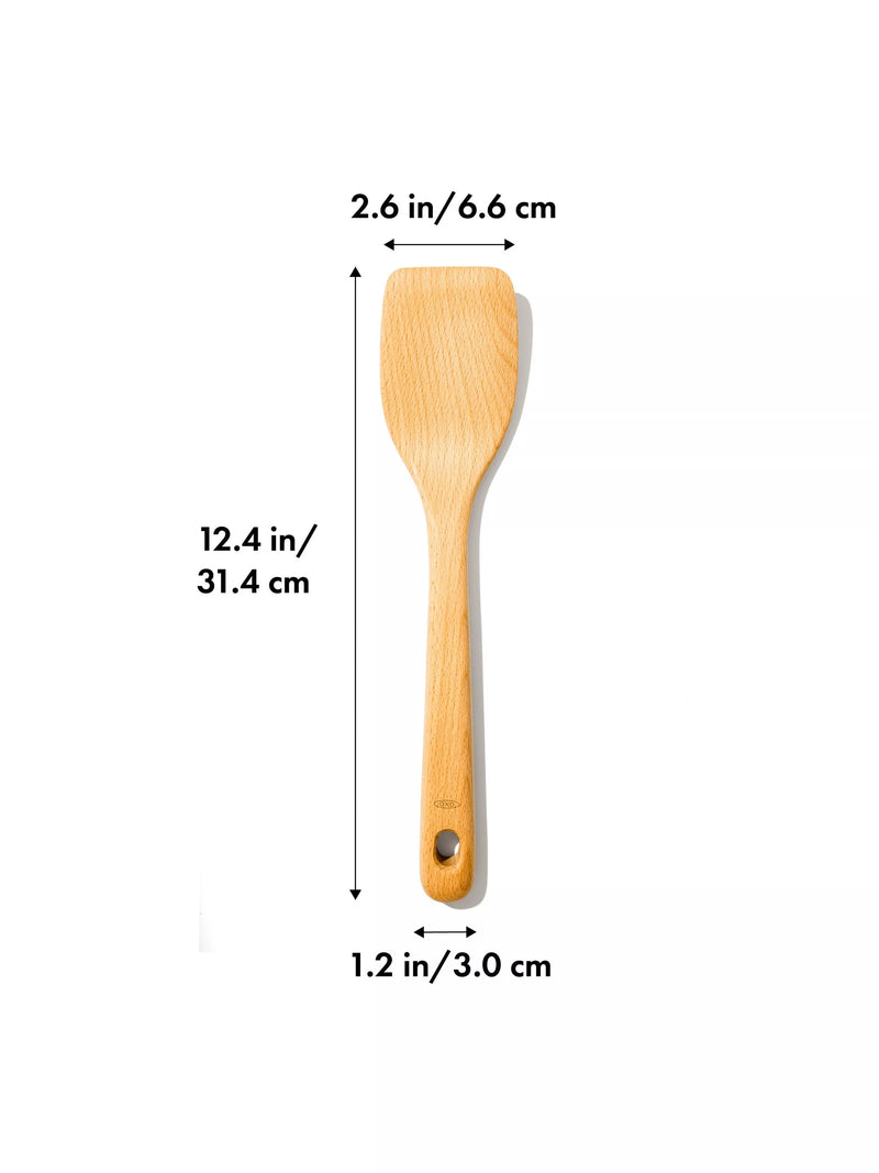 OXO beech wood spatula solid wood turner (British brand)
