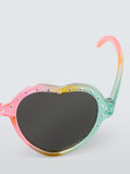 John Lewis rainbow ombre heart sunglasses for kids, UK version