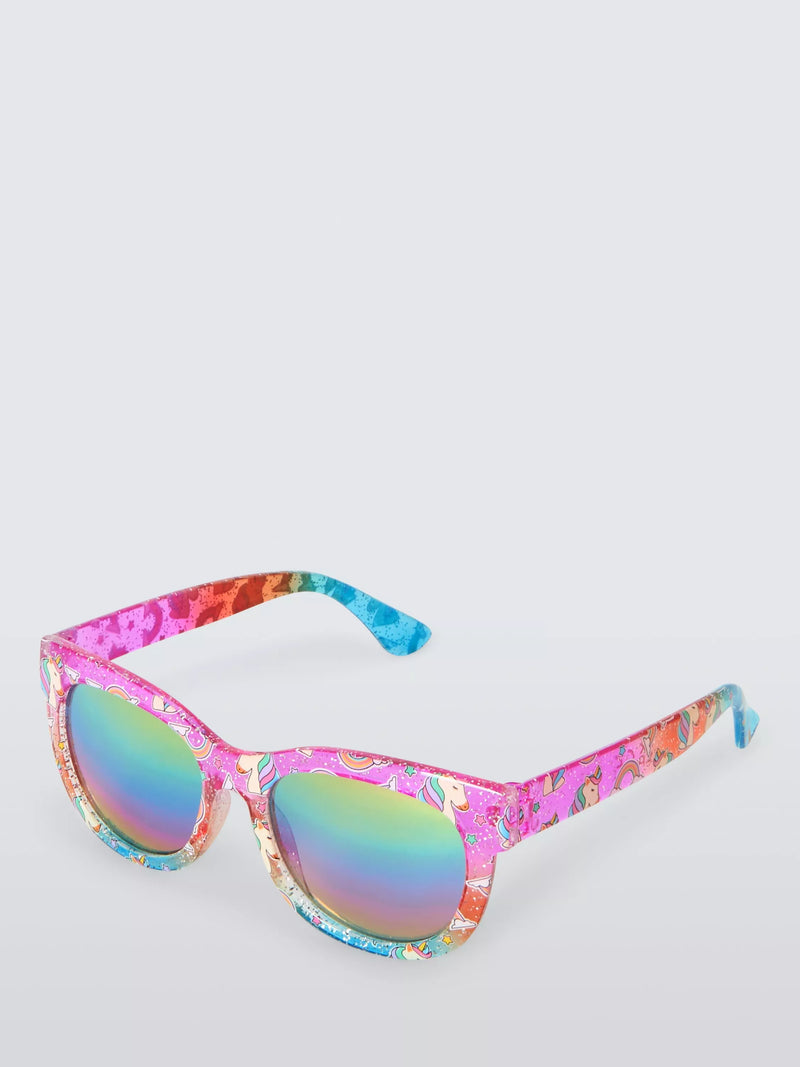 John Lewis kids rainbow unicorn sunglasses with D-frame - British product