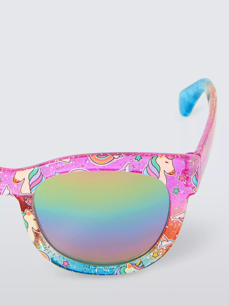 John Lewis kids rainbow unicorn sunglasses with D-frame - British product