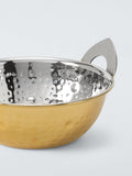 John Lewis gold hammered stainless steel balti serving dish 14cm, imported from the UK