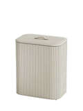 Laundry Basket with Bamboo Exterior and Two Fabric Tote Bags, 90L