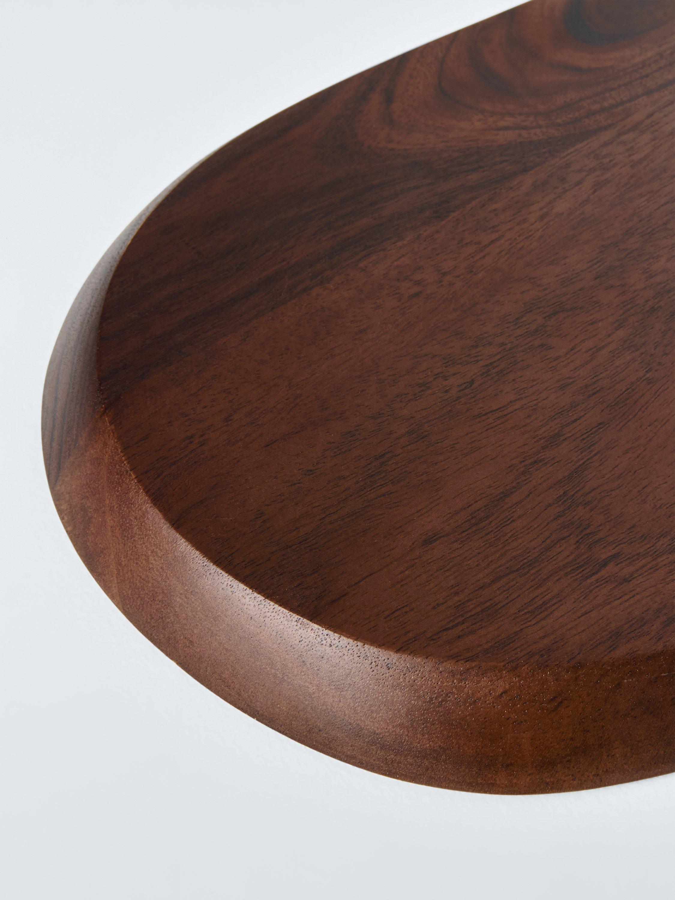 John Lewis organic shape serving board acacia wood 47cm, imported from the UK