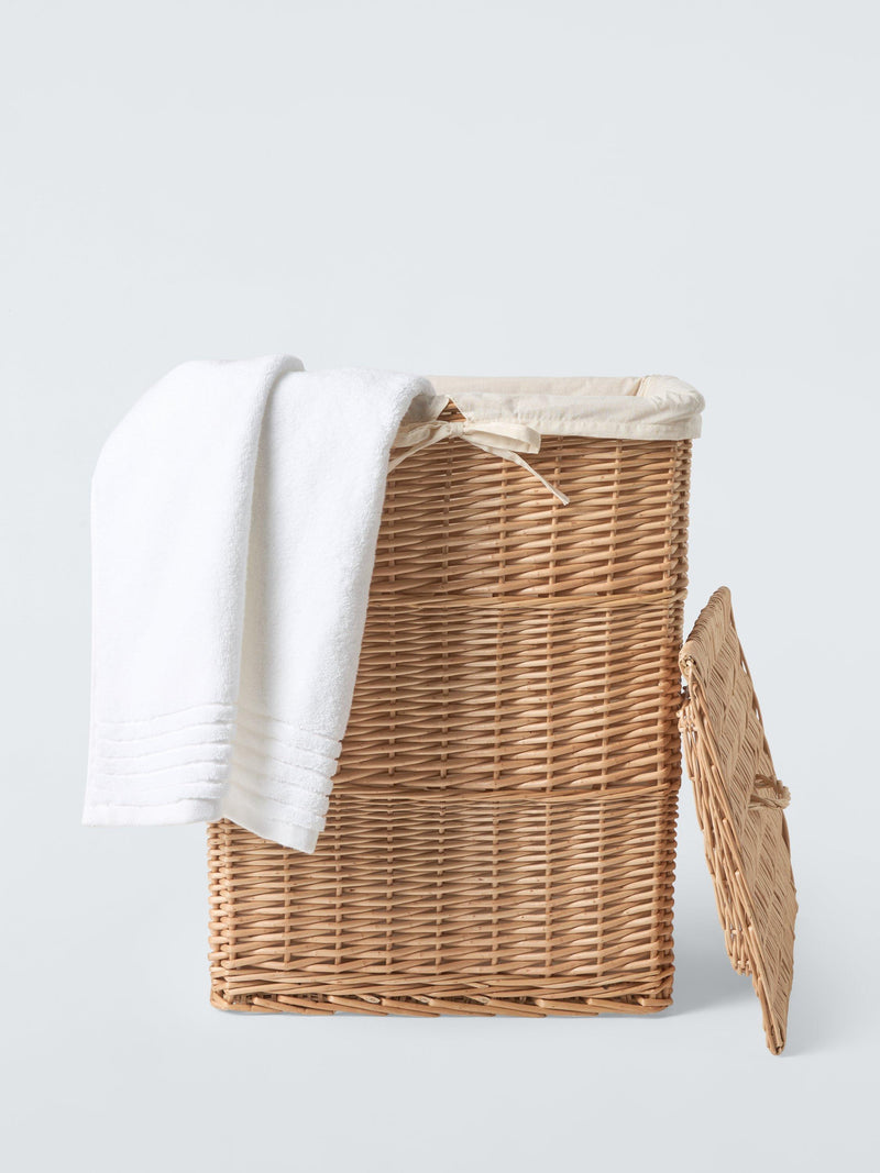 John Lewis wicker laundry basket large with liner (British brand)