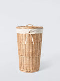 John Lewis round wicker laundry basket with cotton liner, UK version
