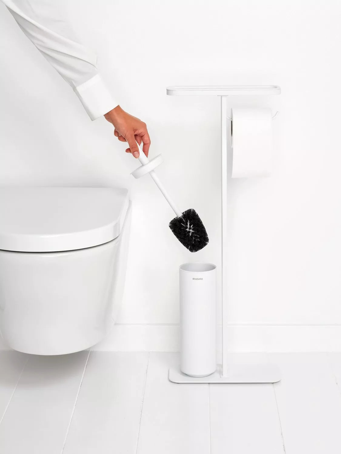 Brabantia MindSet Toilet Butler in grey - British product