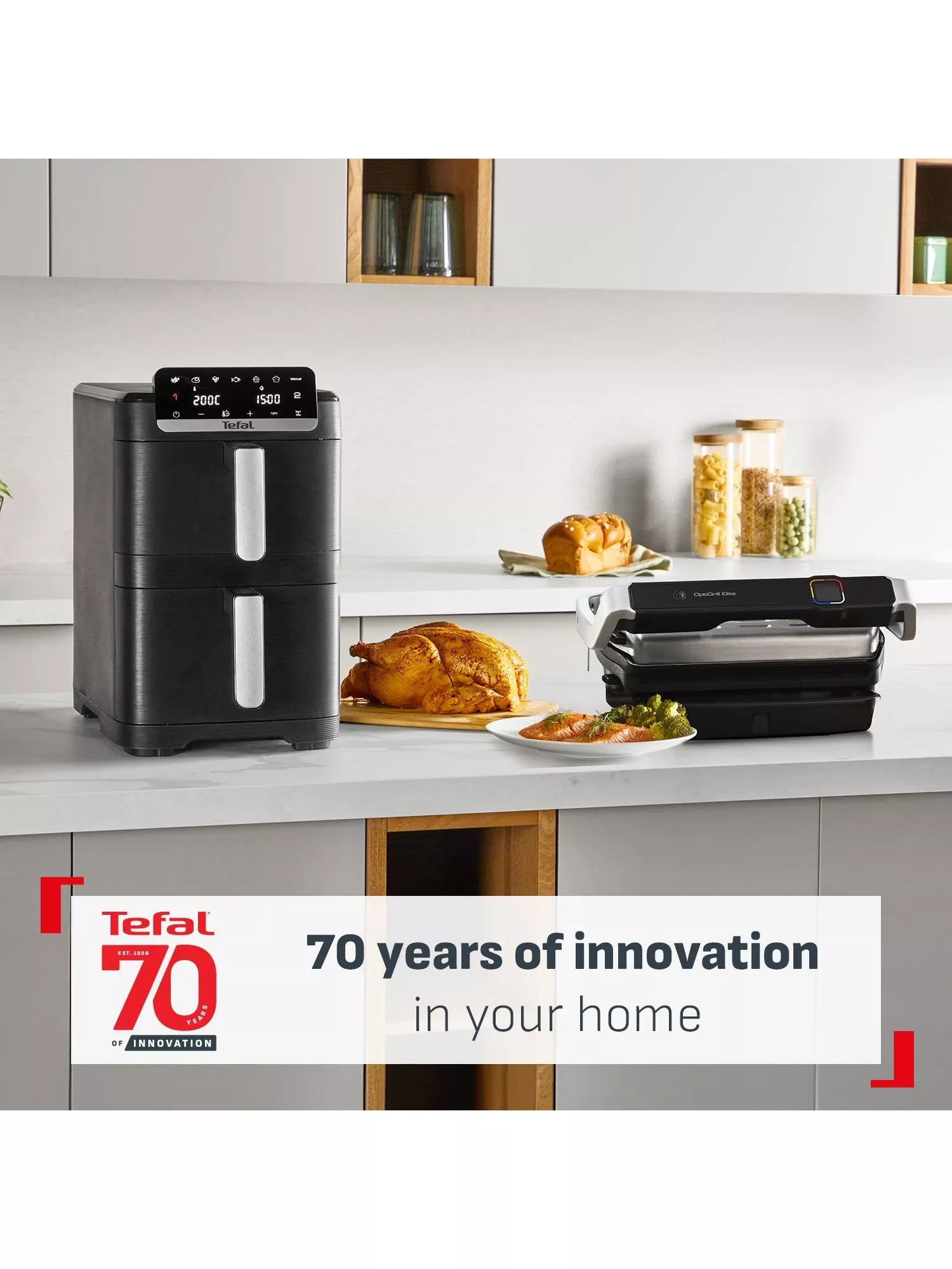 Tefal Optigrill+ indoor smart grill black, imported from the UK