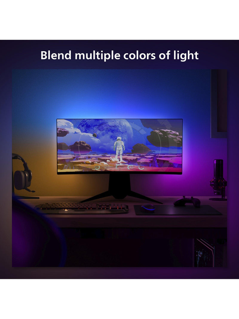 Philips Hue Play Gradient smart lightstrip for 24-27 inch monitors (British brand)