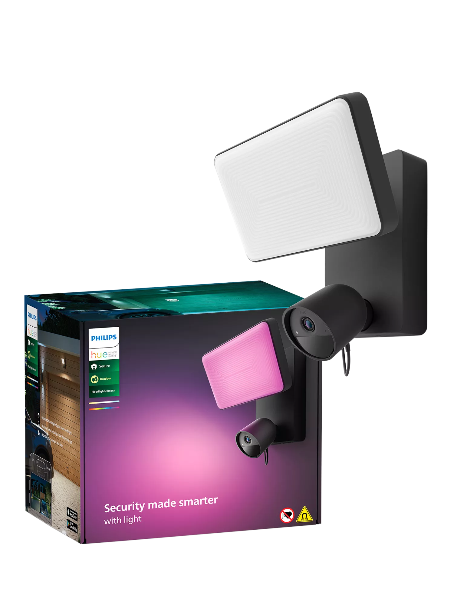 Philips Hue floodlight security camera white, UK version