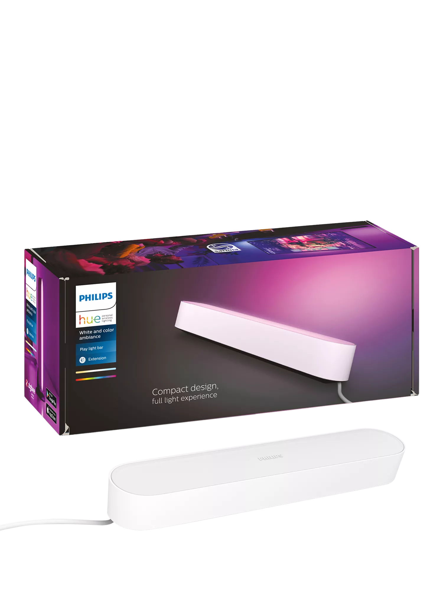 Philips Hue Play Light Bar Extension, white smart light (British brand)