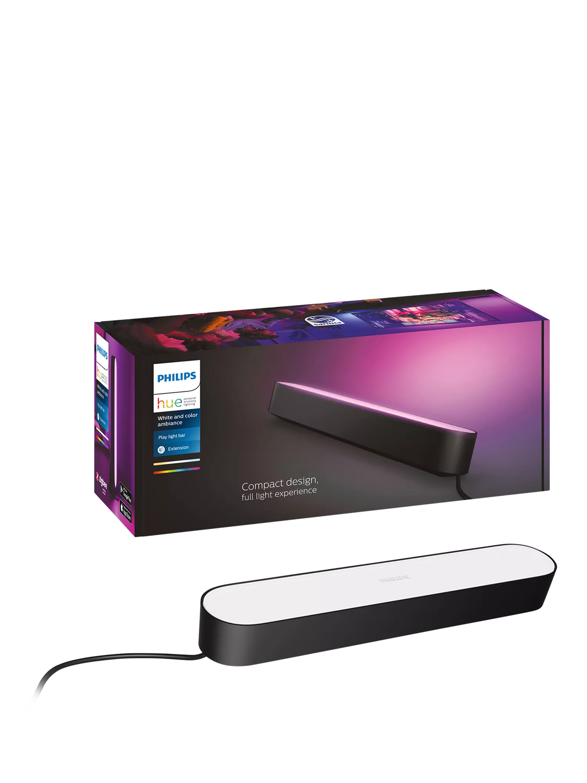 Philips Hue Light Bar extension black 25cm - British product