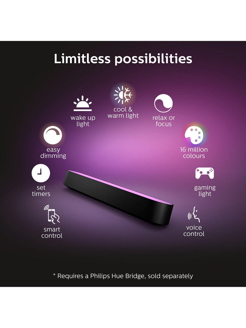 Philips Hue Light Bar extension black 25cm - British product