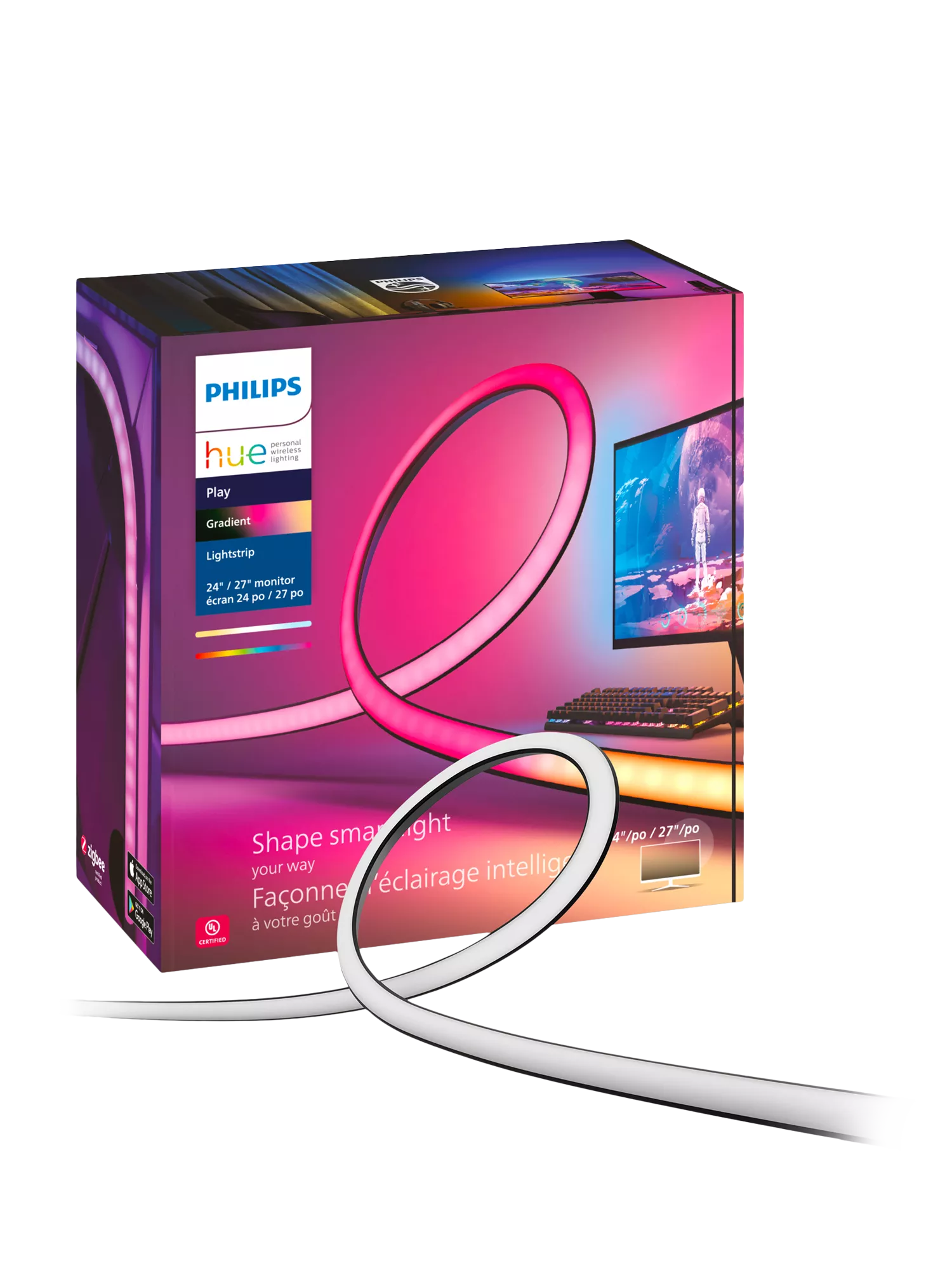 Philips Hue Play Gradient Lightstrip for PC monitors 90.5cm - British product