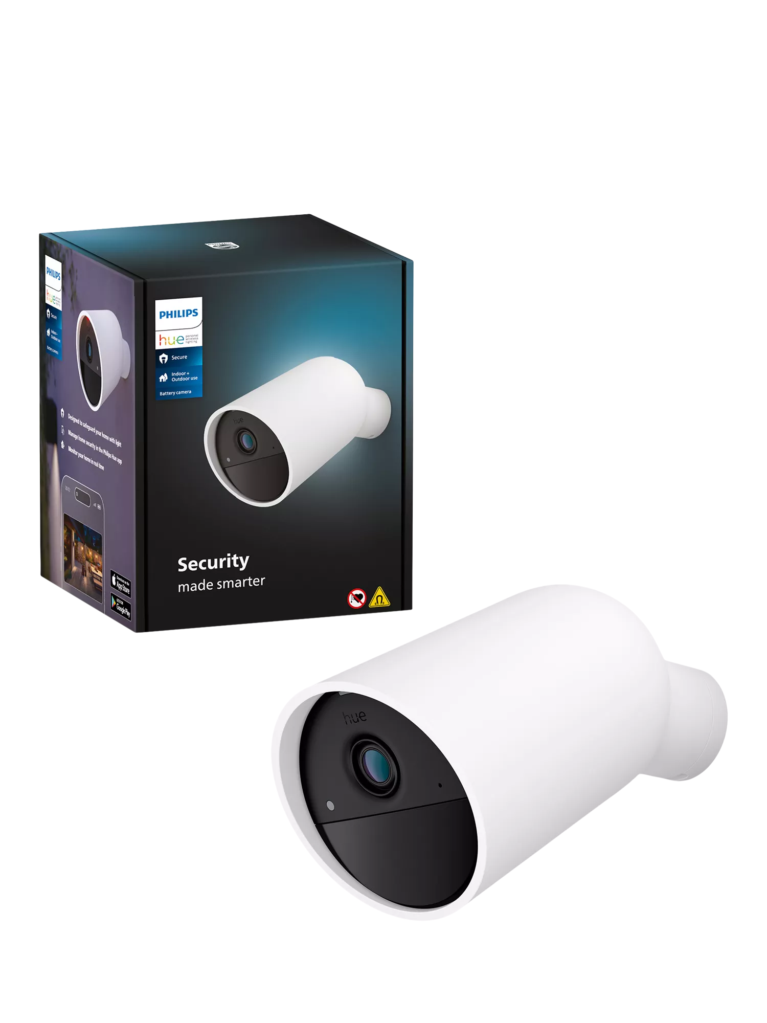 Philips Hue battery smart security camera white, imported from the UK