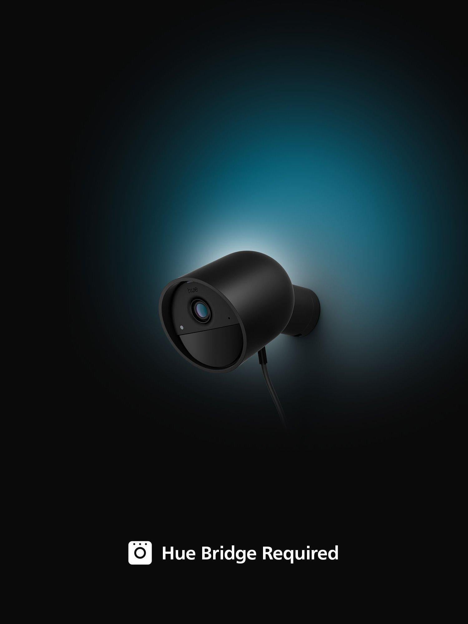 Philips Hue Secure wired smart security camera black, UK version