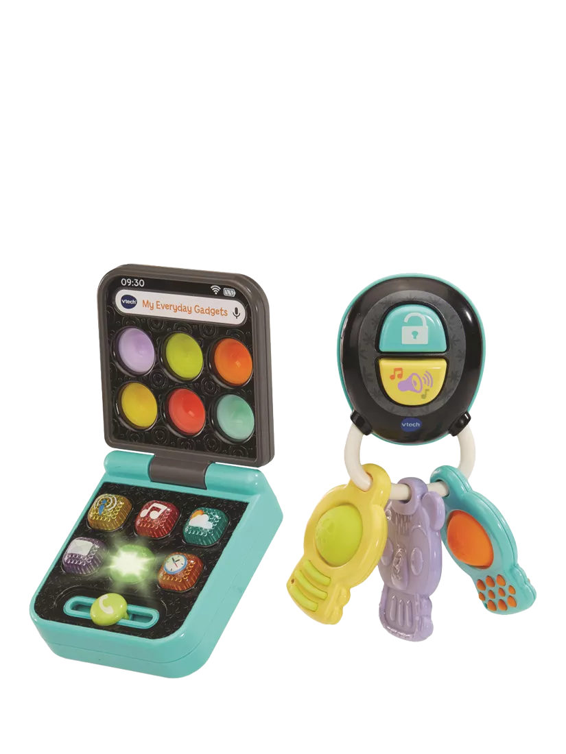 Baby's First Interactive Gadget Set with Light-Up Buttons and Teether