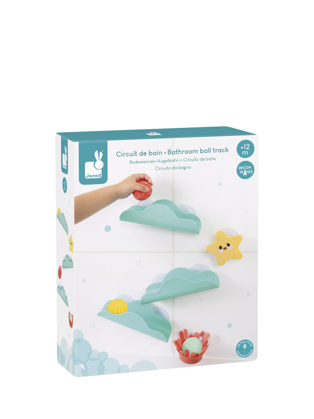 Janod Bathroom Ball Track bath toy, UK version