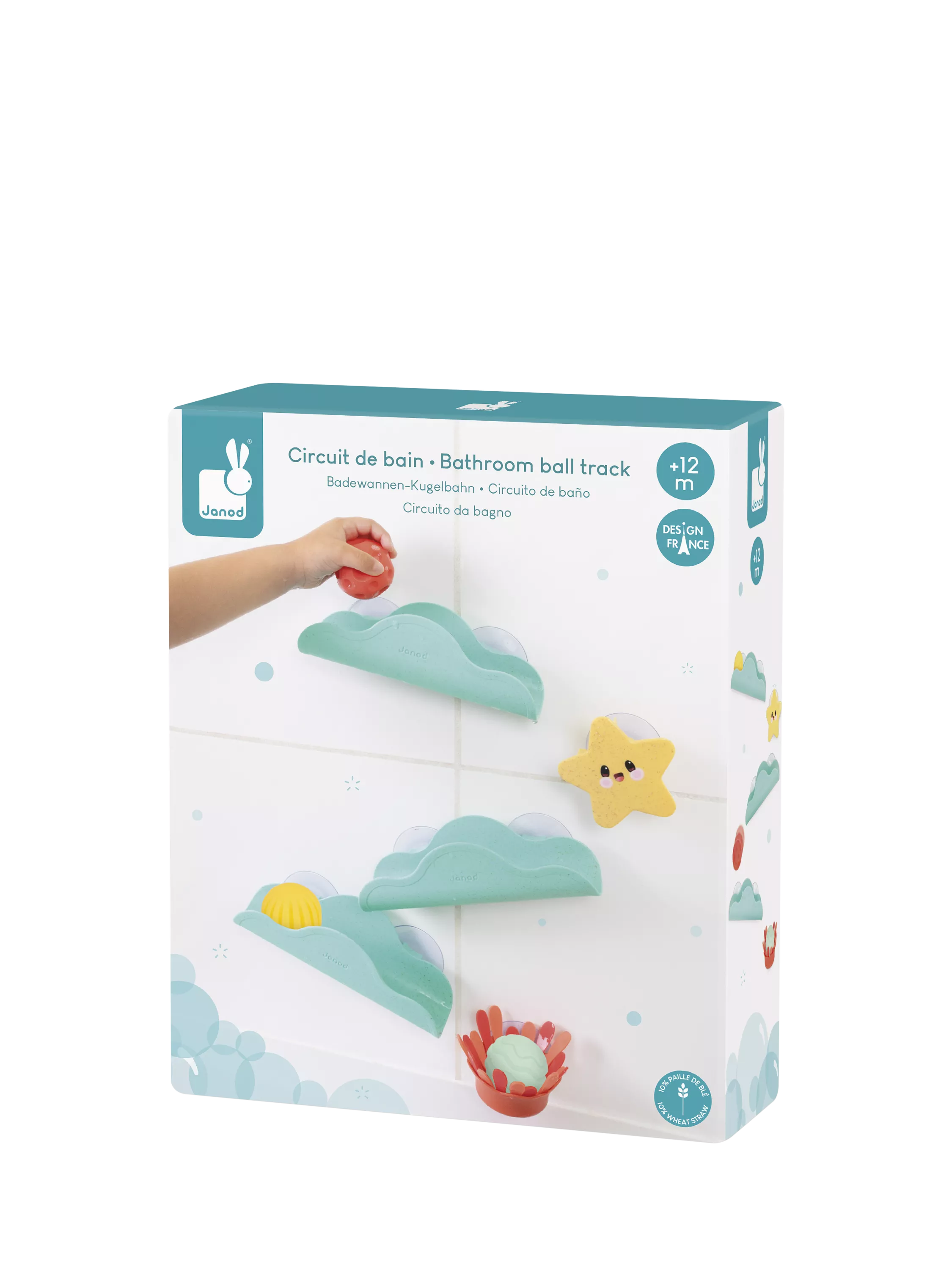 Janod Bathroom Ball Track bath toy, UK version