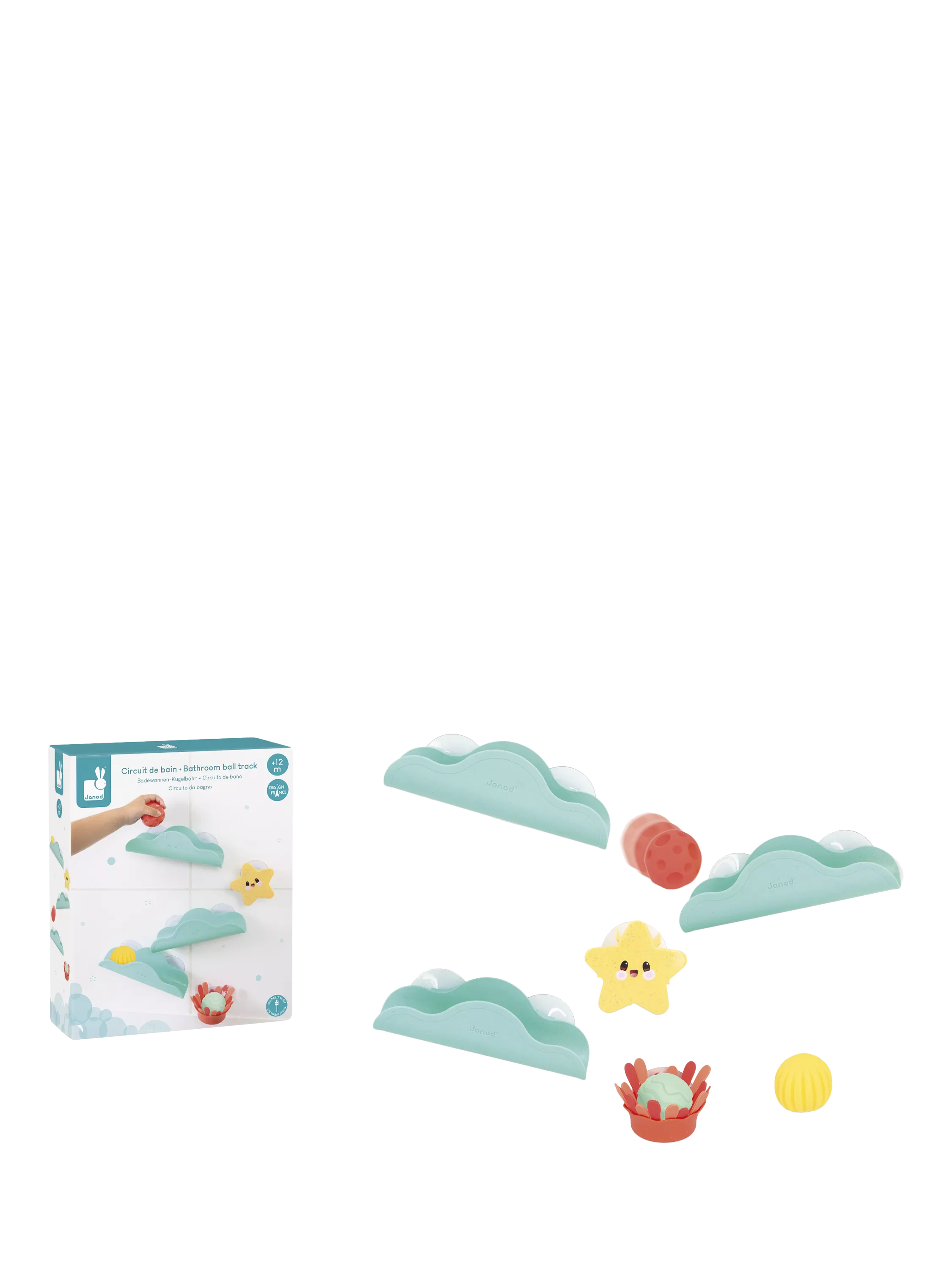 Janod Bathroom Ball Track bath toy, UK version
