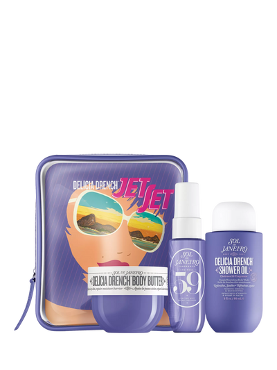 John Lewis Sol de Janeiro Delícia Drench Jet Set Bodycare Gift Set- Buy online at McGrocer