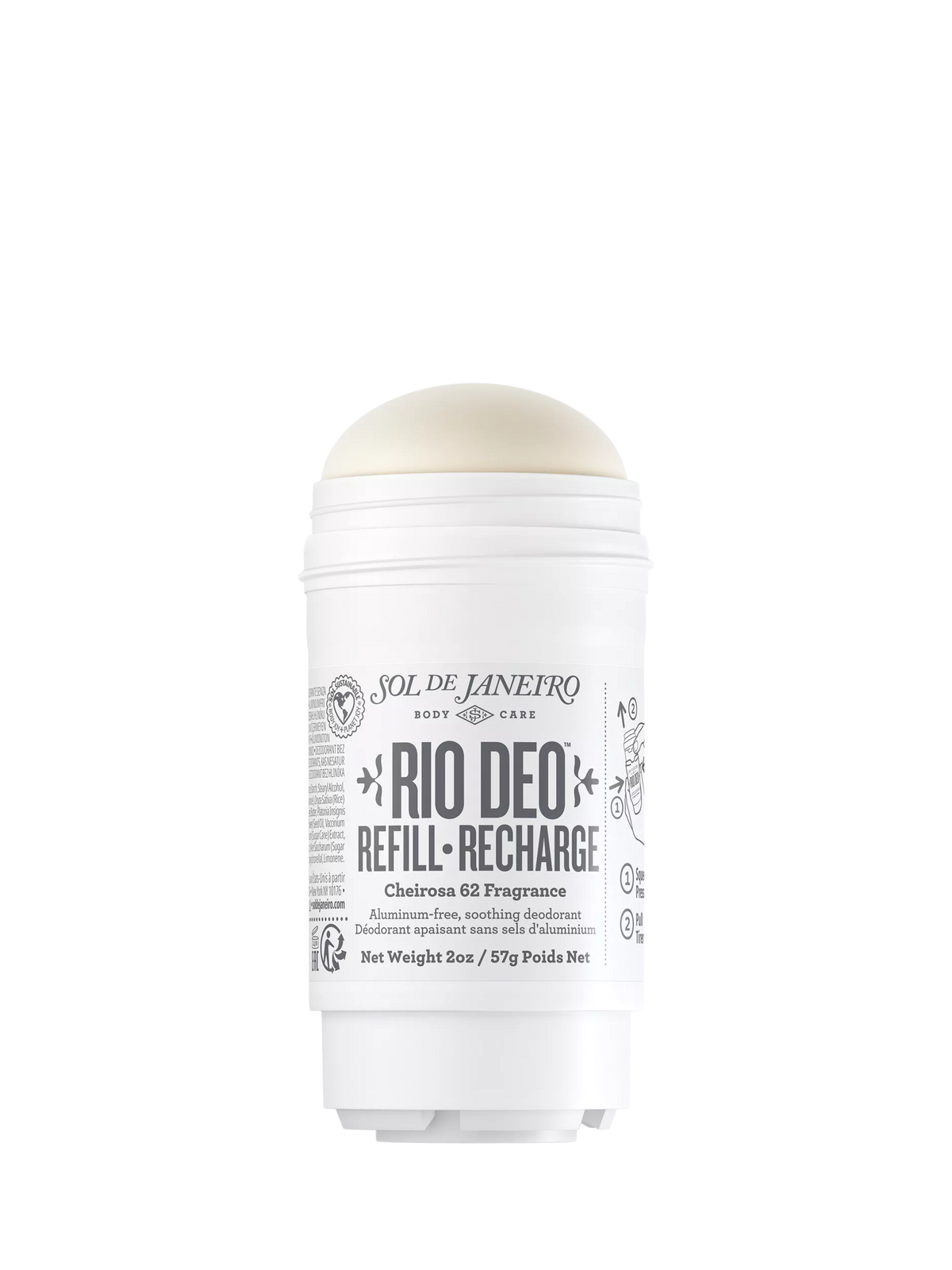 Sol de Janeiro deodorant refill Cheirosa 62 57g (British brand)