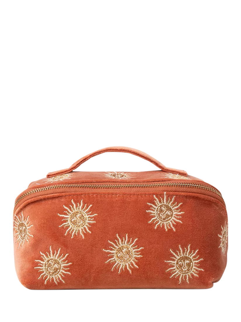 Elizabeth Scarlett Sun Goddess makeup bag Rust - British product