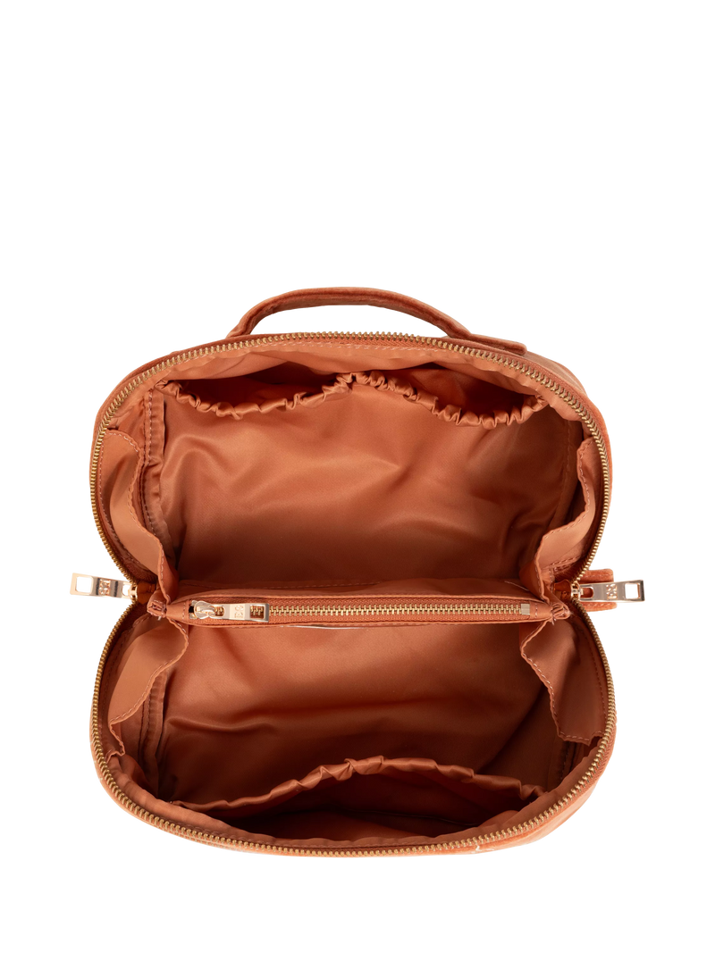 Elizabeth Scarlett Sun Goddess makeup bag Rust - British product