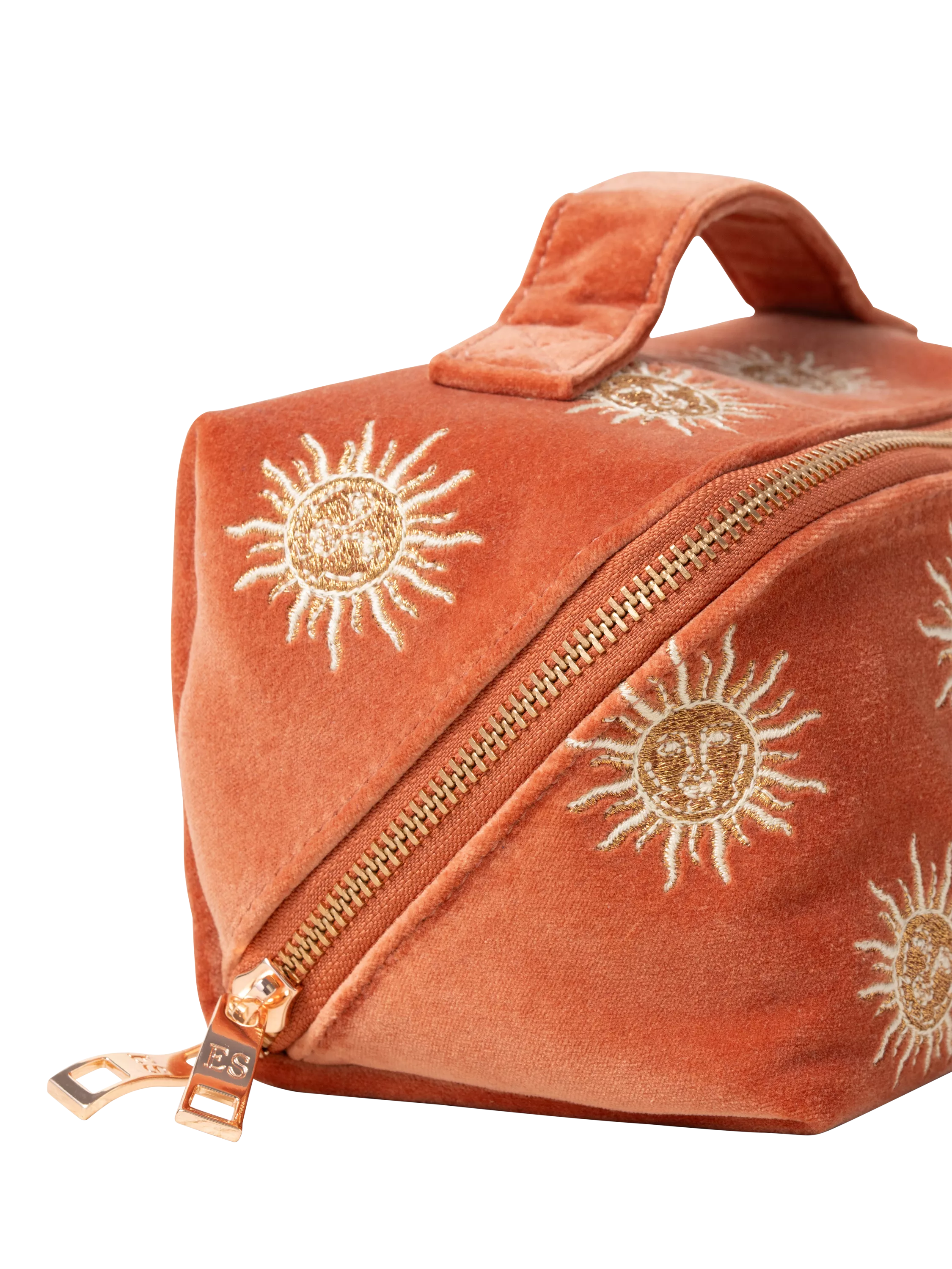Elizabeth Scarlett Sun Goddess makeup bag Rust - British product