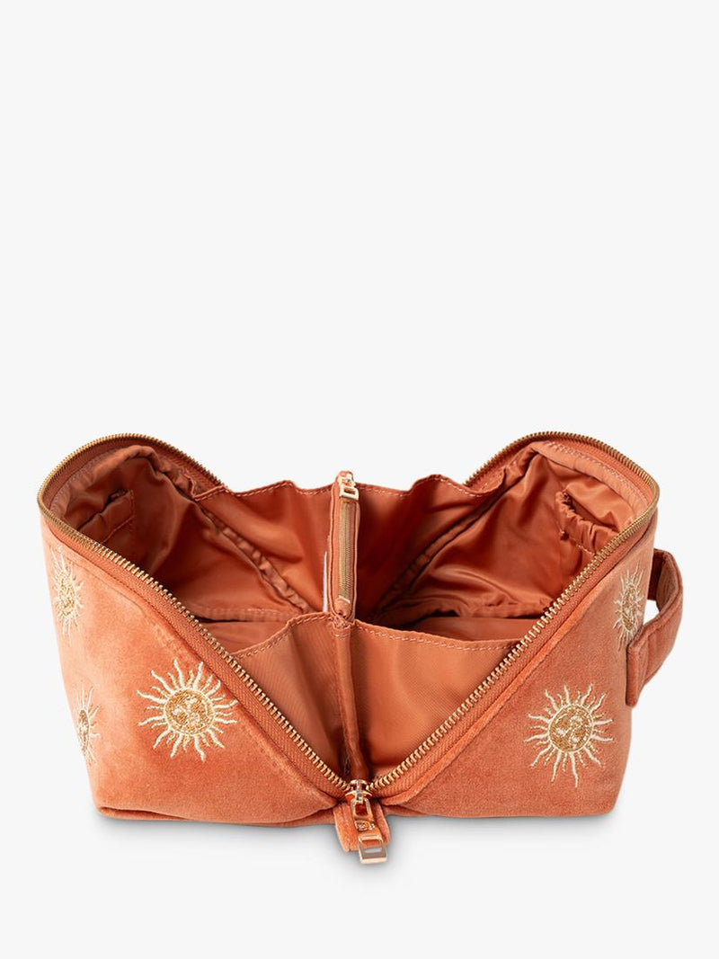 Elizabeth Scarlett Sun Goddess makeup bag Rust - British product