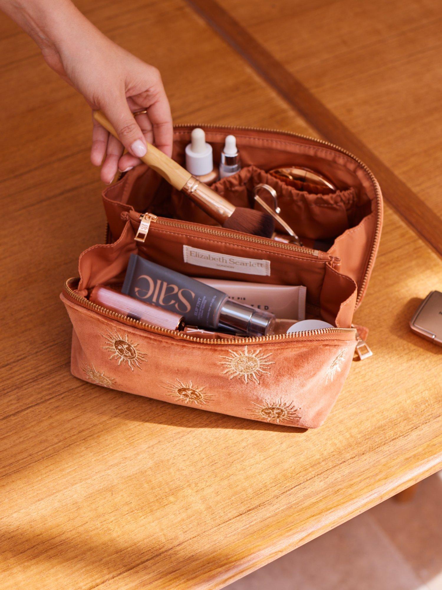 Elizabeth Scarlett Sun Goddess makeup bag Rust - British product