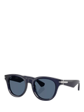 Burberry BE4439 Men's D-Frame Sunglasses, Navy/Blue