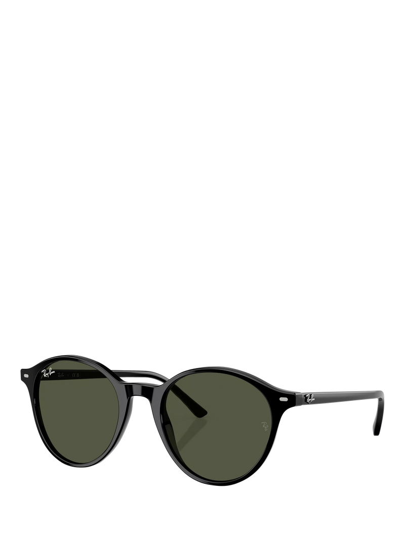 Ray-Ban round sunglasses black frame green lenses - British product