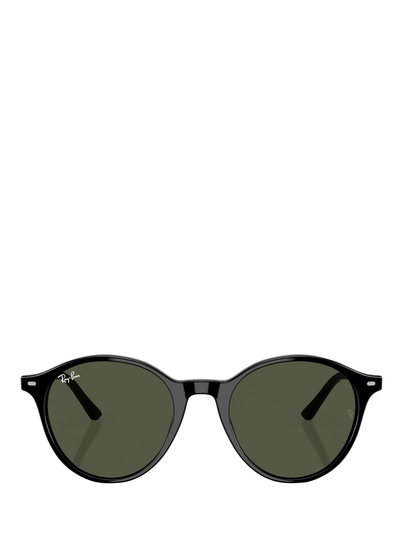 Ray-Ban round sunglasses black frame green lenses - British product