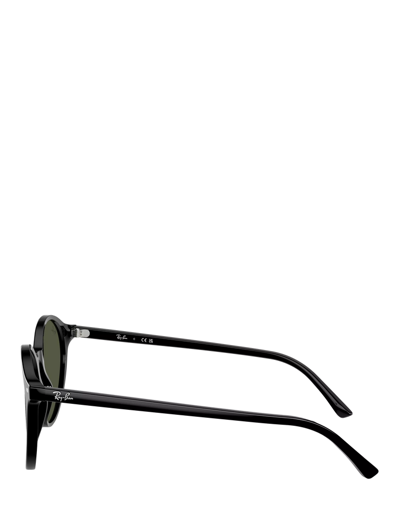 Ray-Ban round sunglasses black frame green lenses - British product