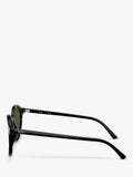 Ray-Ban round sunglasses black frame green lenses - British product