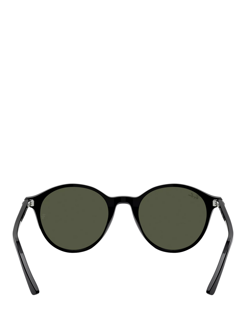 Ray-Ban round sunglasses black frame green lenses - British product