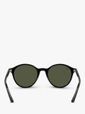 Ray-Ban round sunglasses black frame green lenses - British product