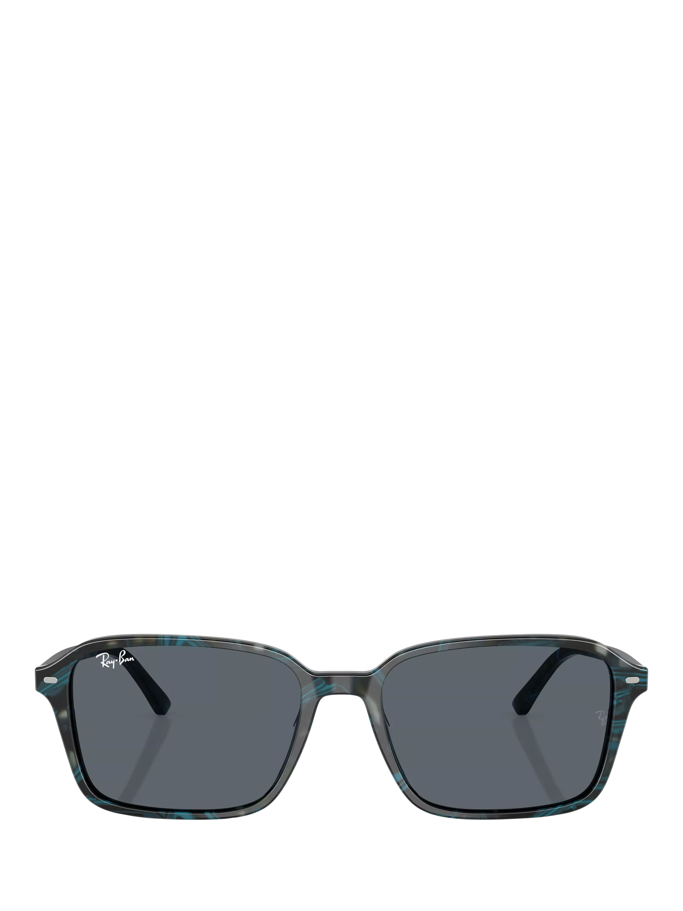 Ray-Ban RB2231 rectangular sunglasses blue frame glass lens, imported from the UK
