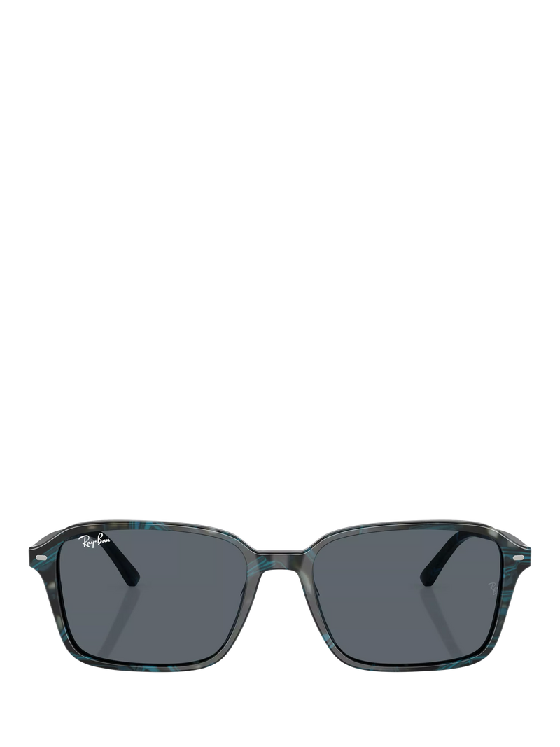 Ray-Ban RB2231 rectangular sunglasses blue frame glass lens, imported from the UK